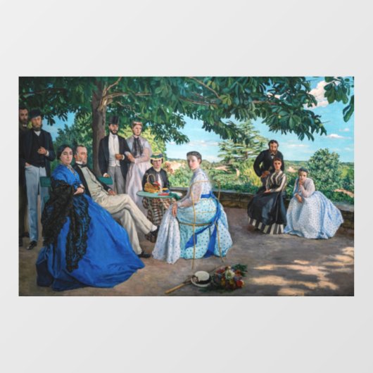 Frederic Bazille - de gezinshereniging Raamsticker (Vel)