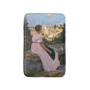 Frederic Bazille - de roze dress Badmat