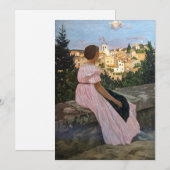 Frederic Bazille - de roze dress Kaart (Voorkant / Achterkant)
