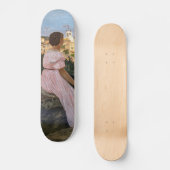 Frederic Bazille - de roze dress Skateboard (Voorkant)