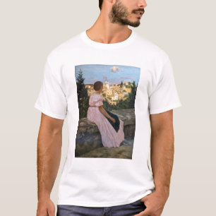 Frederic Bazille - de roze dress T-shirt