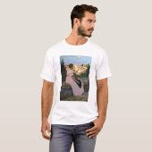 Frederic Bazille - de roze dress T-shirt (Voorkant volledig)
