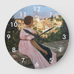 Frederic Bazille - De Roze Jurk Grote Klok