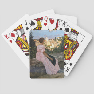 Frederic Bazille - De Roze Jurk Pokerkaarten