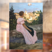 Frederic Bazille - De Roze Jurk Raamsticker (Vel 2)