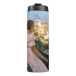 Frederic Bazille - De Roze Jurk Thermosbeker