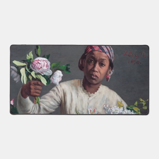 Frédéric Bazille - Jeune femme aux pivoines (Recto)