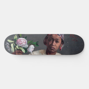 Frederic Bazille - Jonge vrouw met pioenrozen Skateboard