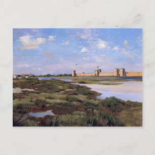 Frederic Bazille- Landscape Aigues-Mortes Briefkaart
