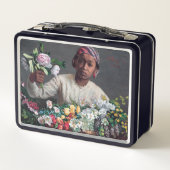 Frederic Bazille - Young Woman with Peonies (Achterkant)