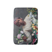 Frederic Bazille - Young Woman with Peonies Badmat (Voorkant Verticaal)