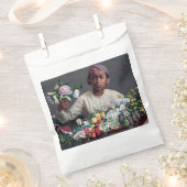 Frederic Bazille - Young Woman with Peonies Bedankzakje (Geknipt)