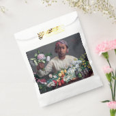 Frederic Bazille - Young Woman with Peonies Bedankzakje (Gezegeld)