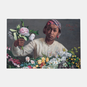 Frederic Bazille - Young Woman with Peonies Deurmat