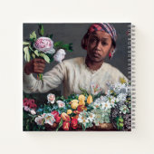 Frederic Bazille - Young Woman with Peonies Notitieboek (Achterkant)