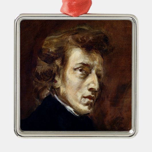Frederic Chopin 1838 Metalen Ornament (Voorkant)