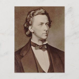 frederic chopin briefkaart