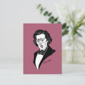 Frederic Chopin Briefkaart (Staand voorkant)