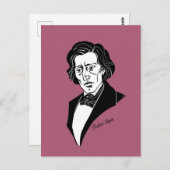 Frederic Chopin Briefkaart (Voorkant / Achterkant)