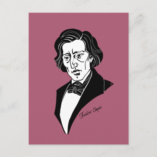 Frederic Chopin Briefkaart (Voorkant)