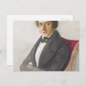 Frédéric Chopin Briefkaart (Voorkant / Achterkant)