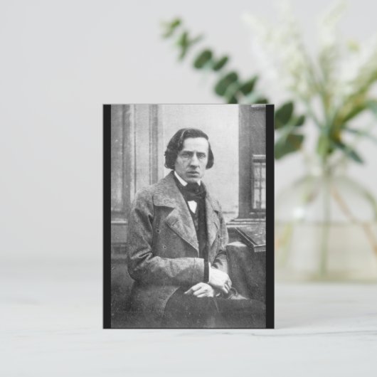 Frederic Chopin Briefkaart (Staand voorkant)