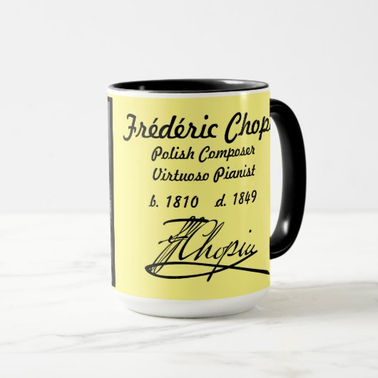 Frédéric Chopin Combo Mok, 15 oz Mok (Voorkant rechts)