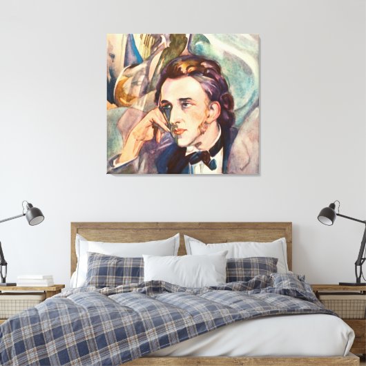 Frederic Chopin Composer Musician Portrait Famous Canvas Afdruk (Insitu (Slaapkamer))