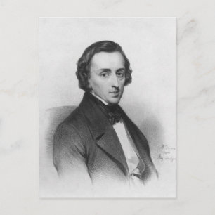 Frederic Chopin, na Ary Scheffer Briefkaart