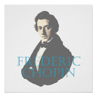 Frédéric Chopin portret Perfect Poster