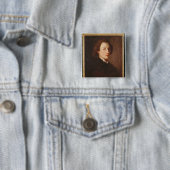 Frederic Chopin Vierkante Button 5,1 Cm (In situ)
