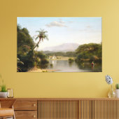 FREDERIC CHURCH - Uitzicht aan de Magdalena 1857 Canvas Afdruk (Insitu (Woonkamer))