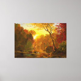 FREDERIC E. CHURCH - HERFST IN NOORD-AMERIKA 1856 CANVAS AFDRUK