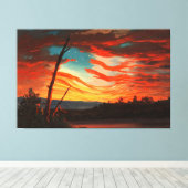 FREDERIC E. CHURCH - ONS SPANDOEK AAN DE HEMEL - 1 CANVAS AFDRUK (Insitu (Houten vloer))