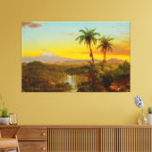 FREDERIC E. CHURCH - Zuid-Amerikaans landschap 185 Canvas Afdruk (Insitu (Woonkamer))