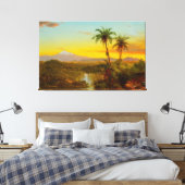 FREDERIC E. CHURCH - Zuid-Amerikaans landschap 185 Canvas Afdruk (Insitu (Slaapkamer))