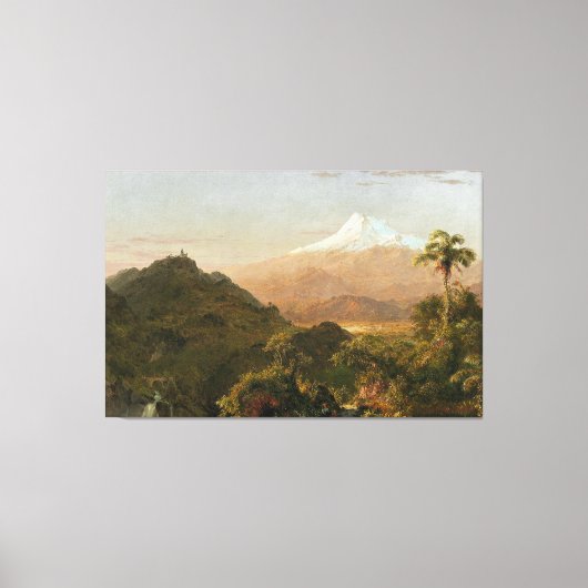 FREDERIC E. CHURCH - ZUID-AMERIKAANS LANDSCHAP 185 CANVAS AFDRUK (Voorkant)