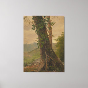 Frederic Edwin Church - Boomstam Canvas Afdruk