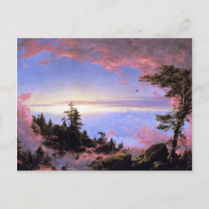 Frederic Edwin Church - Boven de wolken bij zonson Briefkaart