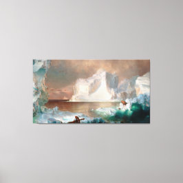 FREDERIC EDWIN CHURCH - DE IJSDRIFTEN - 1861 - CANVAS AFDRUK