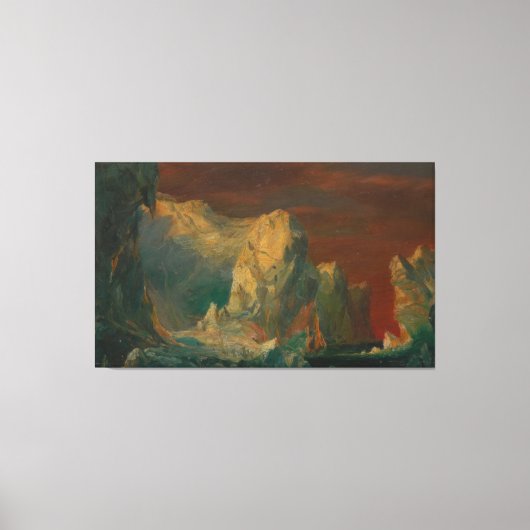 Frederic Edwin Church - Iceberg Fantasy Canvas Afdruk (Voorkant)