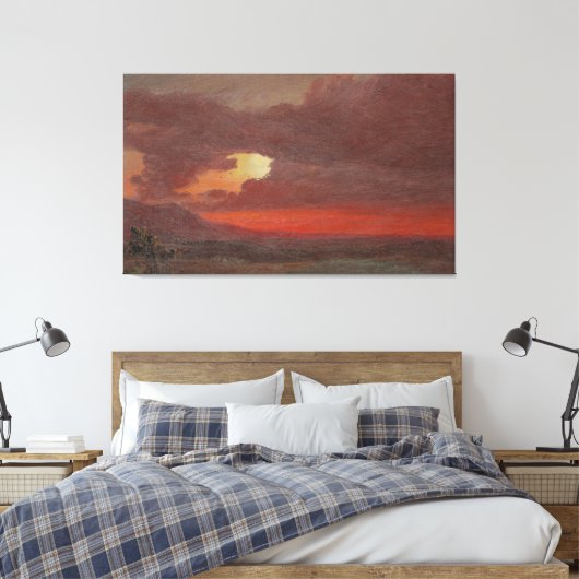 Frederic Edwin Church - Sunset  Canvas Afdruk (Insitu (Slaapkamer))