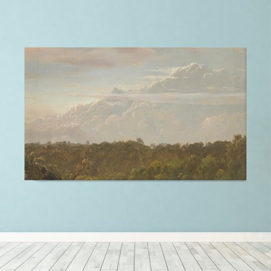 Frederic Edwin Church - Thunder Clouds, Jamaica Canvas Afdruk (Insitu (Houten vloer))