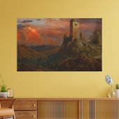 Frederic Edwin Church - Watch Tower in Italy Canvas Afdruk (Insitu (Woonkamer))