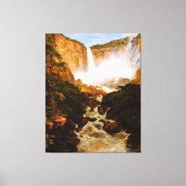 FREDERIC EDWIN CHURCH - Waterval van Tequendama -  Canvas Afdruk
