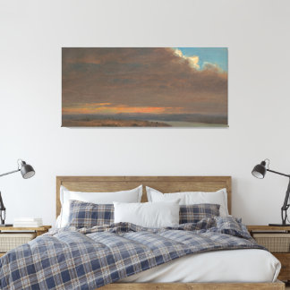 Frederic Edwin Church - Zonsondergang Canvas Afdruk