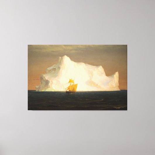 FREDERIC EDWIN KERK - DE IJSBERG - 1891 - CANVAS AFDRUK (Voorkant)