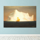 FREDERIC EDWIN KERK - DE IJSBERG - 1891 - CANVAS AFDRUK (Insitu (Houten vloer))