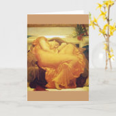 Frédéric Leighton, "Flaming June" - Carte de voeux (Fleur jaune)