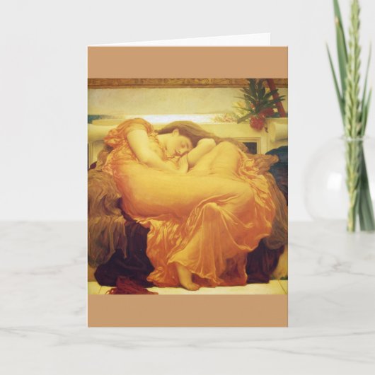 Frederic Leighton, Wenskaart "Flaming June" Kaart (Voorkant)